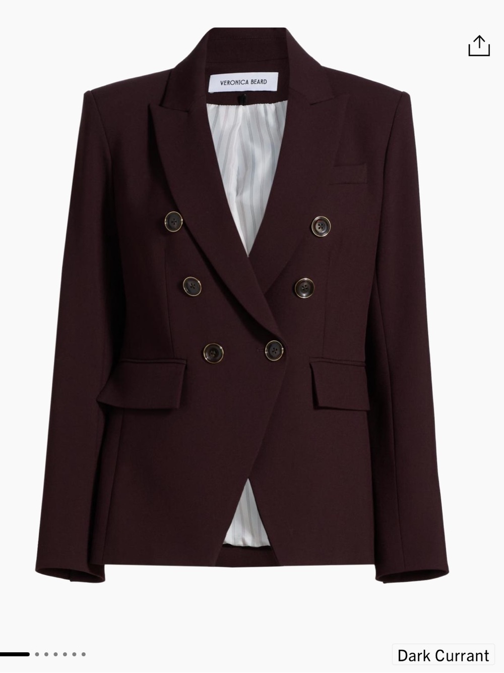 Veronica Beard Miller Dickey Jacket in Dark Currant